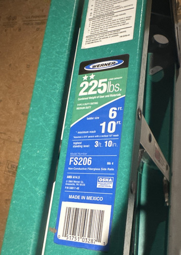 Werner fs206 fiberglass - werner,