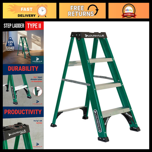 Fiberglass step ladder - ladder,