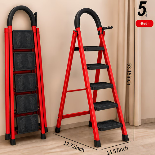 Red step folding ladder 500 - step,