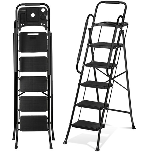 Step ladder folding steel - ladder,